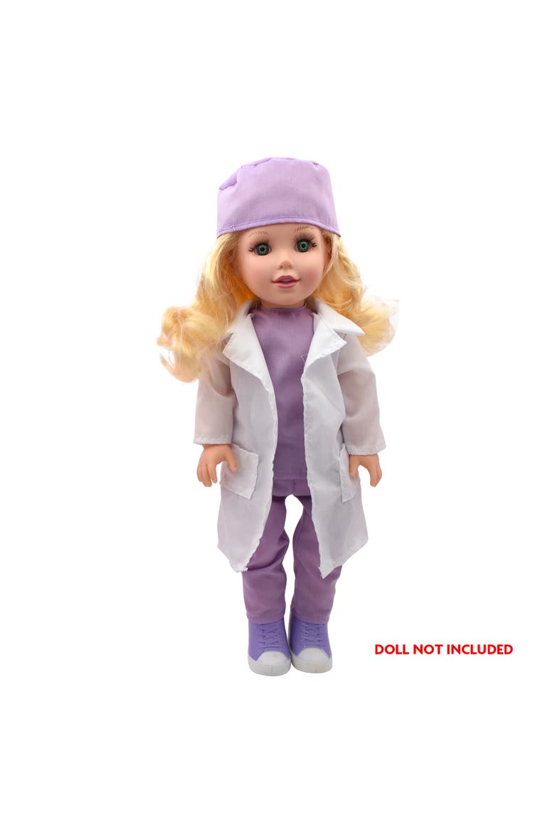 18" Doctor Dress Up Set 15 Pcs, Alternate, color, Purple