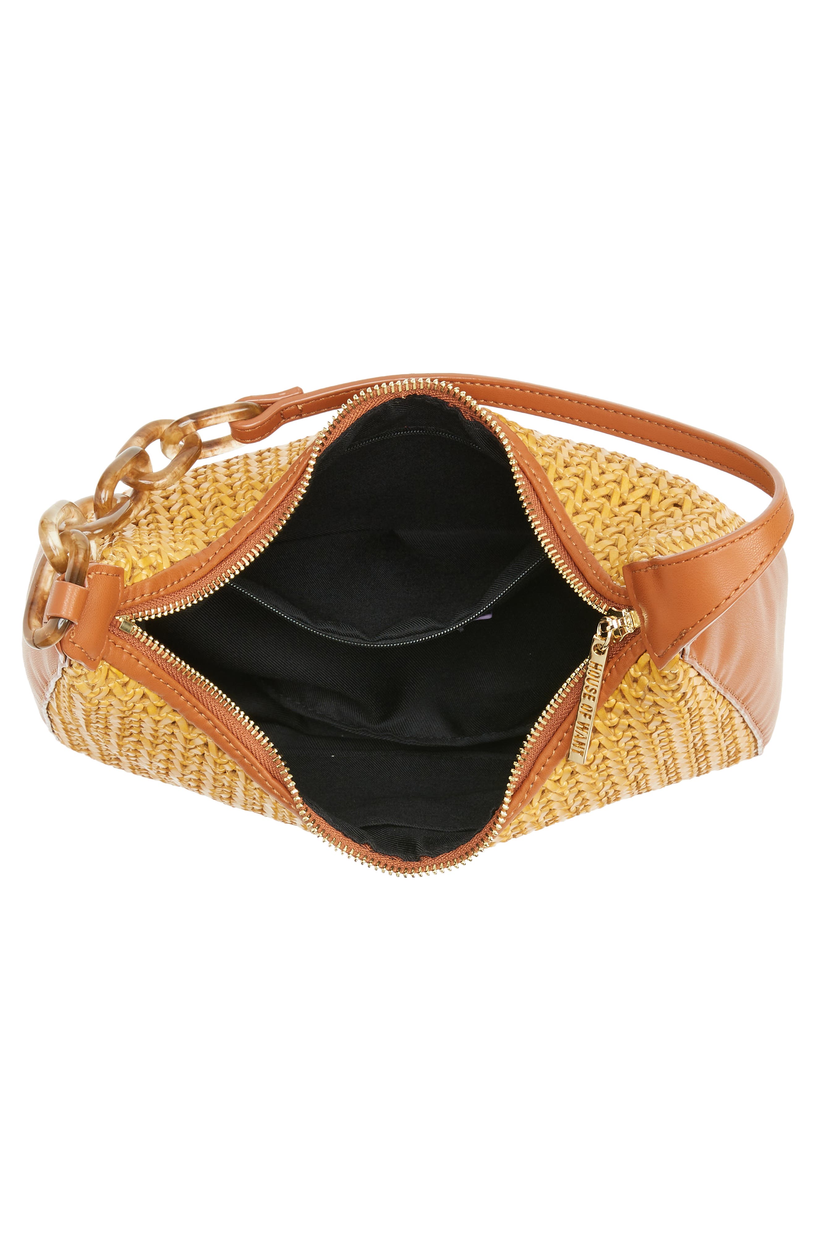 Newbie Vegan Leather Hobo, Alternate, color, TAN WOVEN