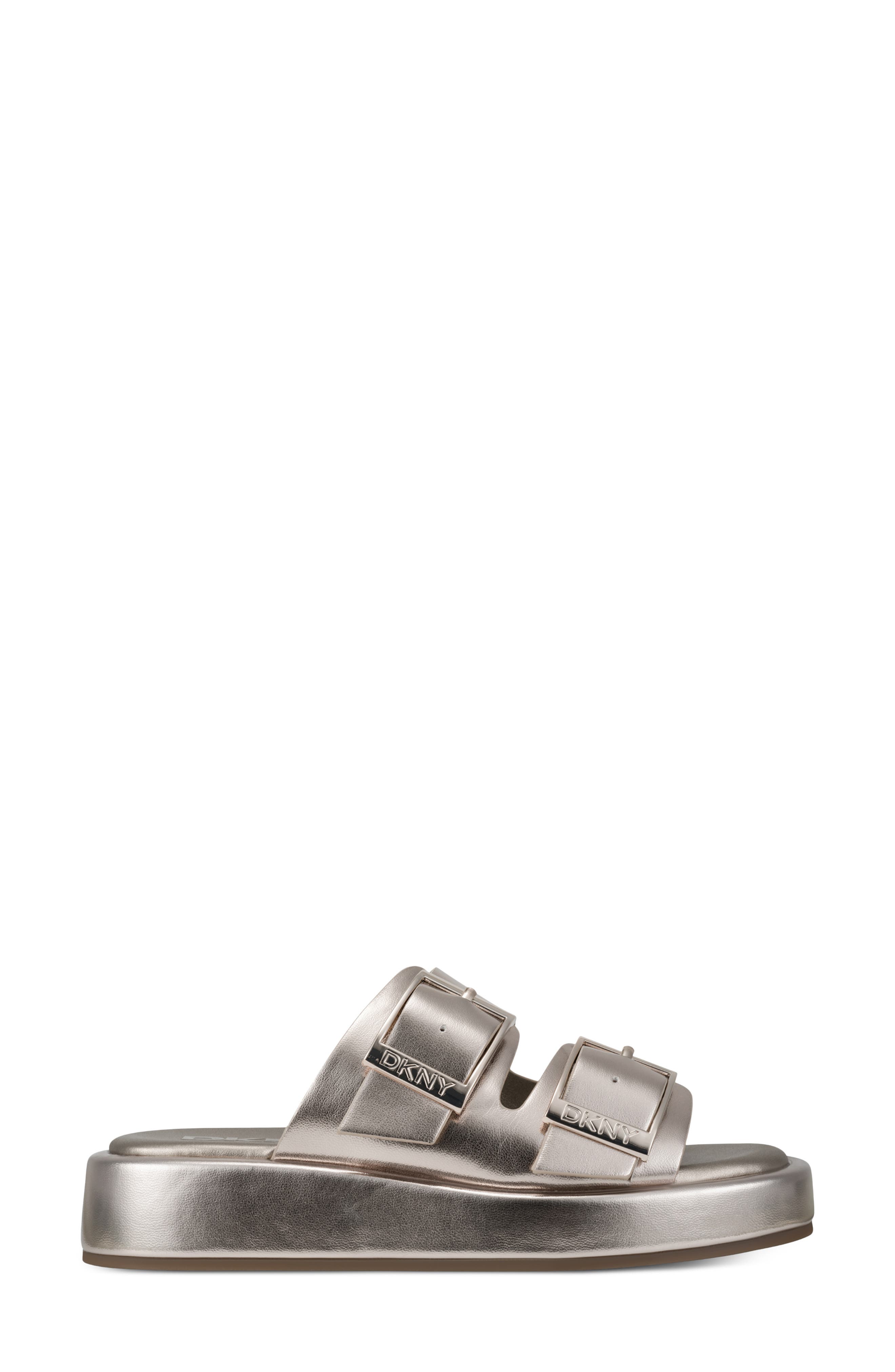 DKNY Leocadia Platform Slide, Alternate, color, Champagne
