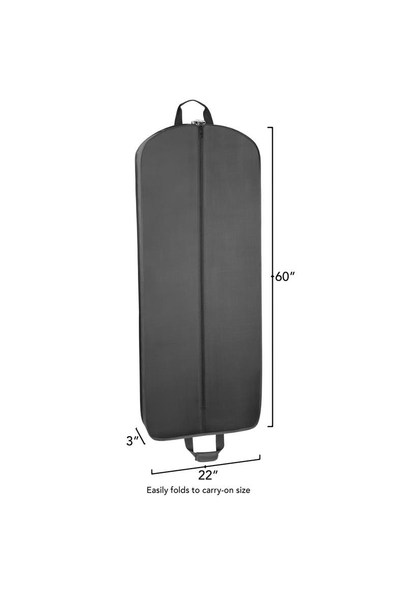 60" Deluxe Travel Garment Bag, Alternate, color, Black