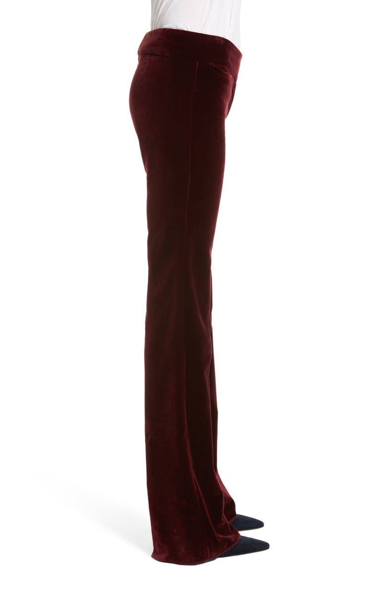Nili Lotan Amoire Velvet Flare Pants, Alternate, color, 