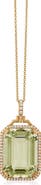 GOSHWARA Gossip Emerald-Cut Prasiolite Pendant Necklace