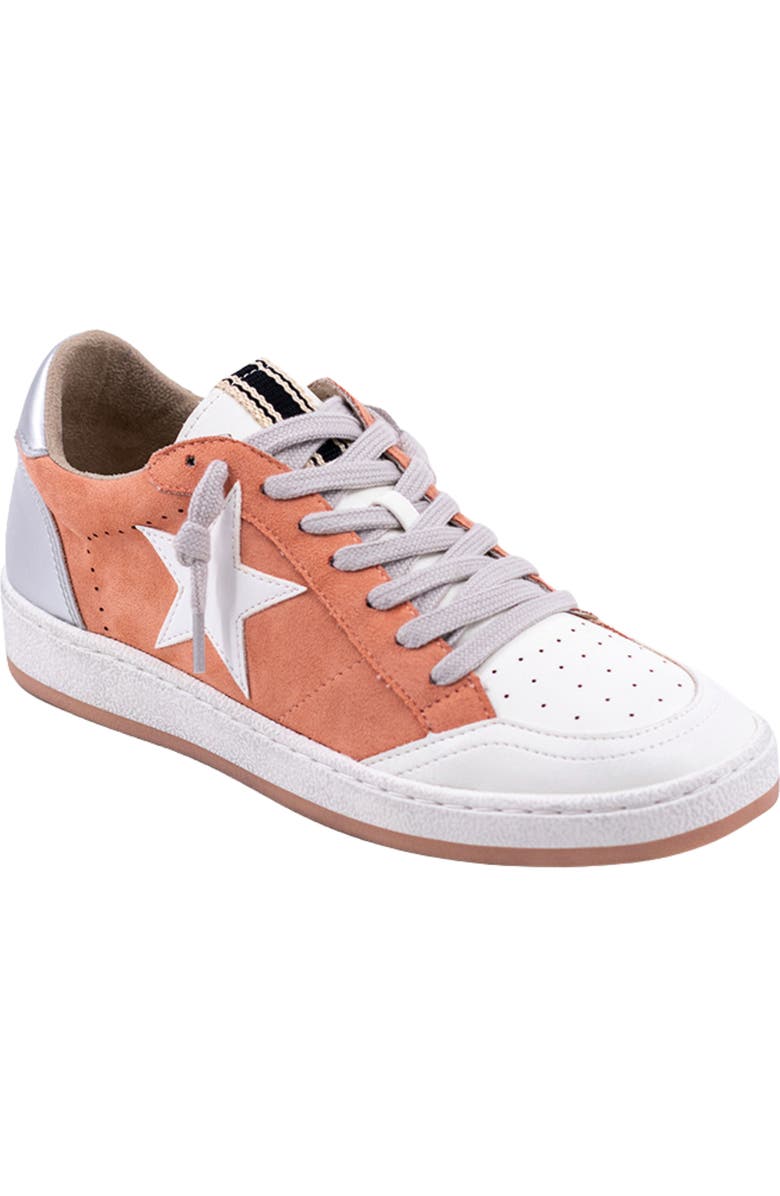 SHUSHOP Paz Low Top Sneaker, Main, color, Melon Suede