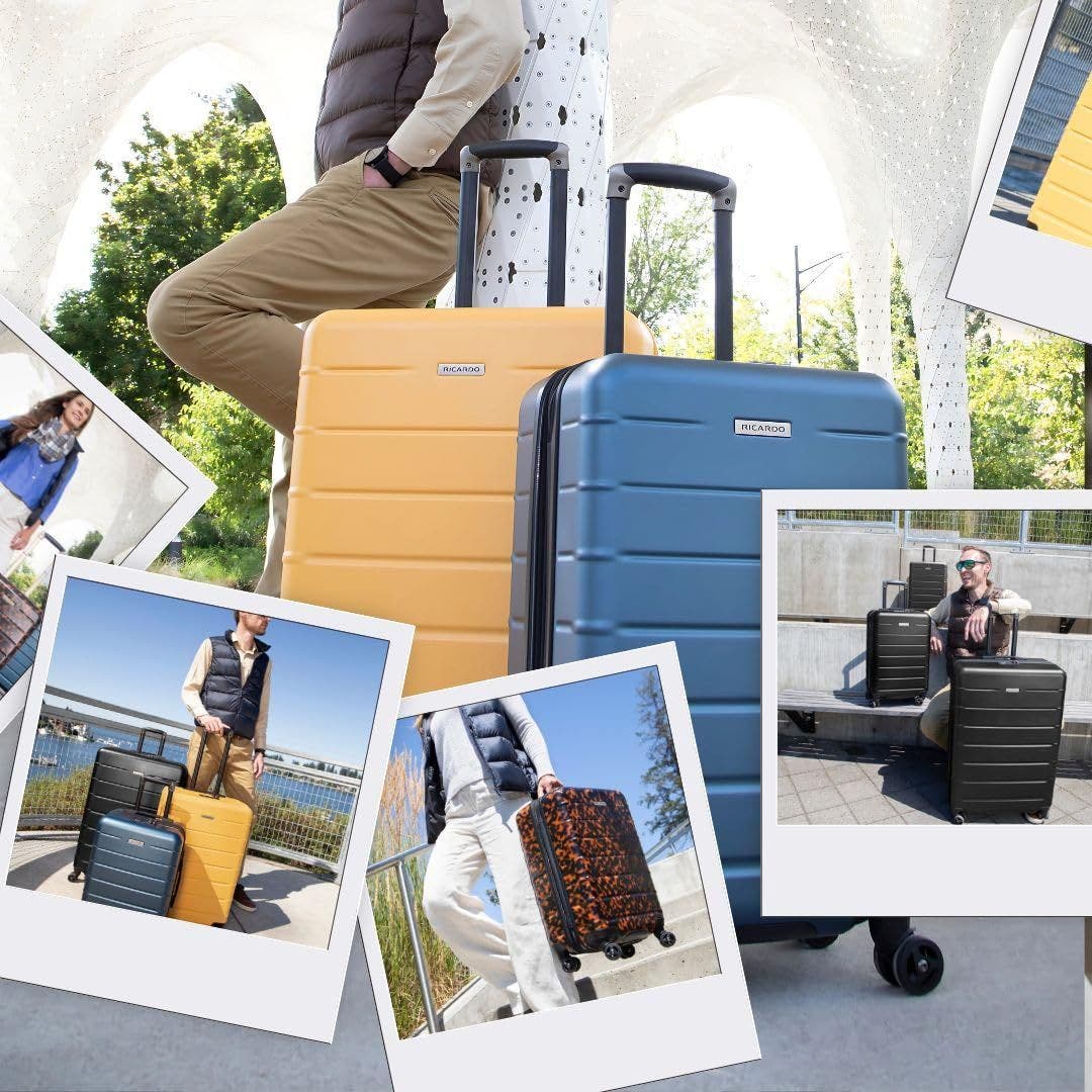 Ricardo Beverly Hills Cambria Hardside Luggage 20-inch Carry-On, Alternate, color, Black Pearl