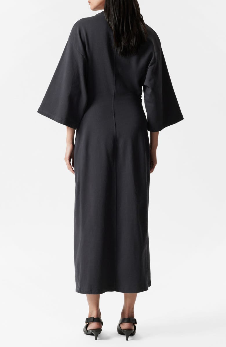 & Other Stories Mock Neck Midi Dress, Alternate, color, 