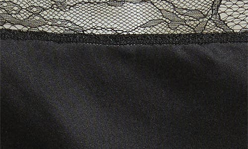 Frame The Lace Inset Silk Satin Camisole In Black