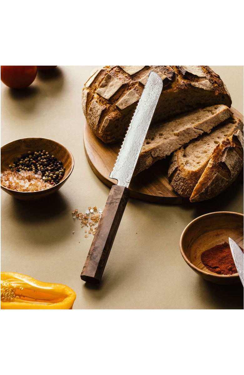 Italic Kumo Chef Knife and Bread Knife Set, Alternate, color, Stabilized Maple