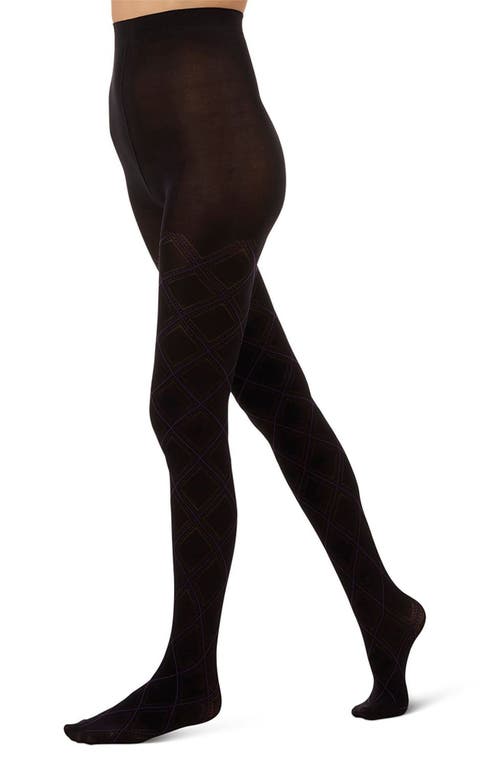 Memoi Diamond Opaque Tights