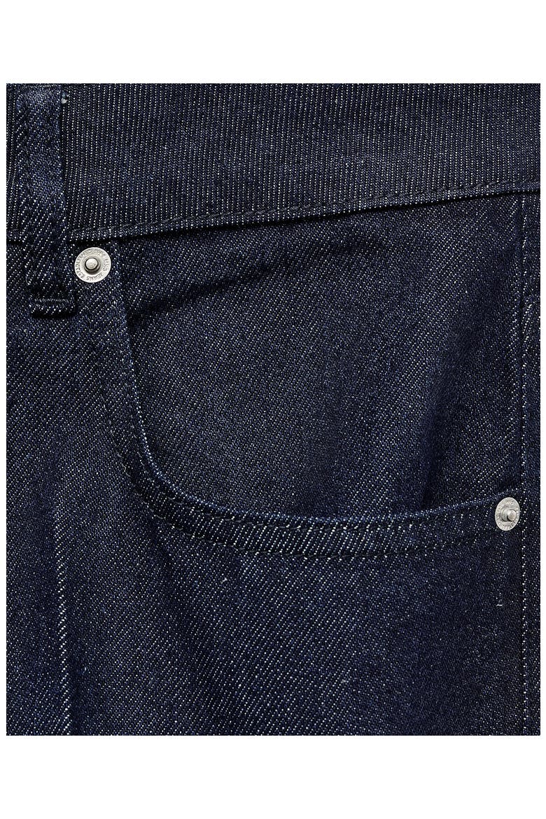 Exposed Button Low Rise Straight Leg Jeans, Alternate, color, OPEN BLUE