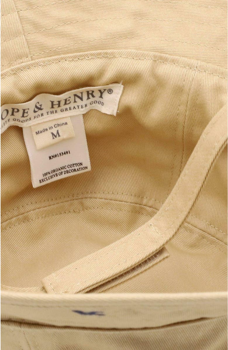 Hope & Henry Boys' Bucket Hat, Kids, Alternate, color, Khaki With Navy Anchors
