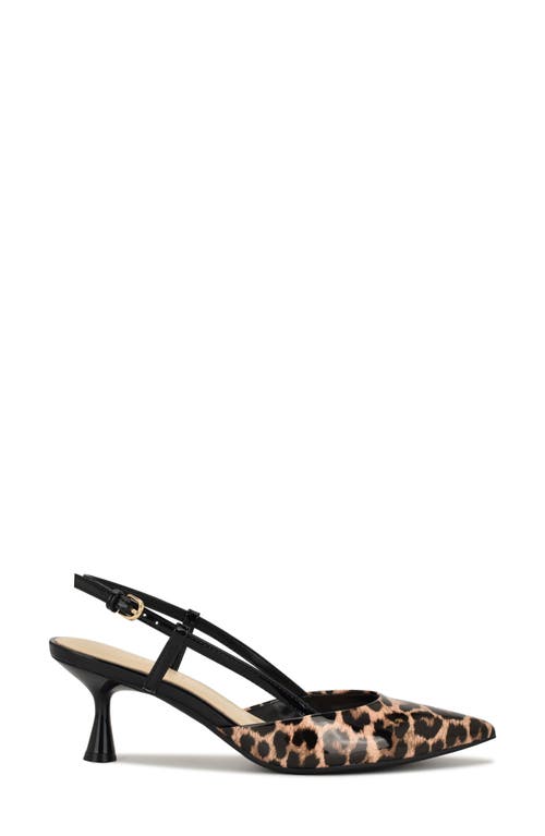 Nine West Rowen Slingback Pump In Animal Print