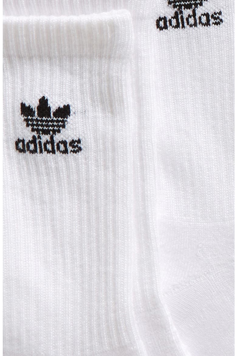 6-Pack Trefoil Performance Crew Socks, Alternate, color, WHITE