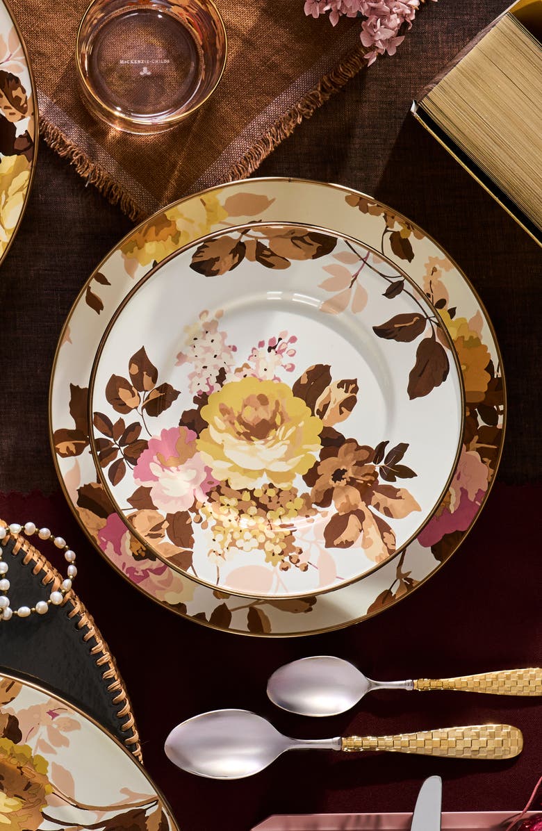 MACKENZIE CHILDS Wild Rose Salad Plate, Alternate, color, Wild Rose