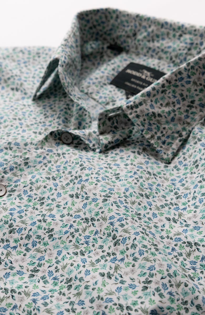 Rodd & Gunn Woodstock Downs Leaf Print Cotton Button-Up Shirt, Alternate, color, 