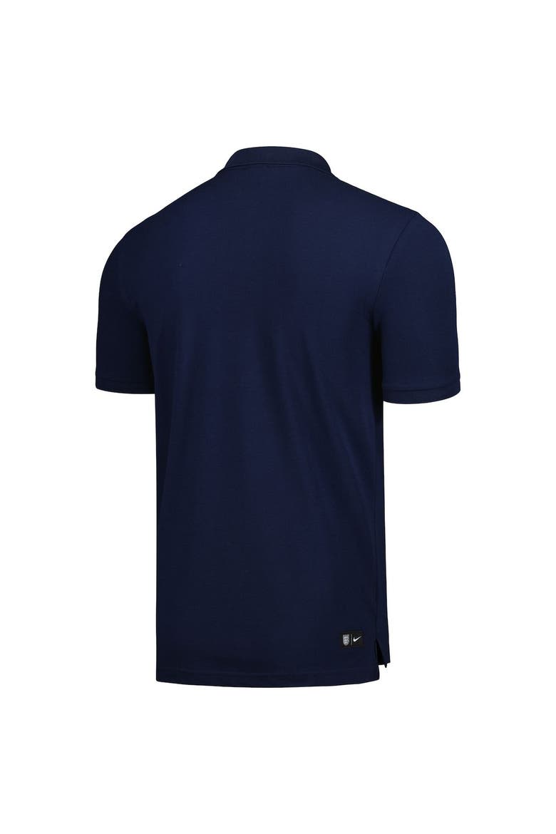 Men's Nike Blue England National Team Pique Polo, Alternate, color, Blue