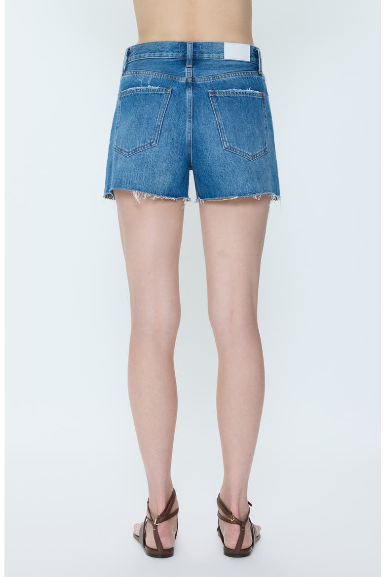 Nova High Waist Cutoff Denim Shorts, Alternate, color, CALLING