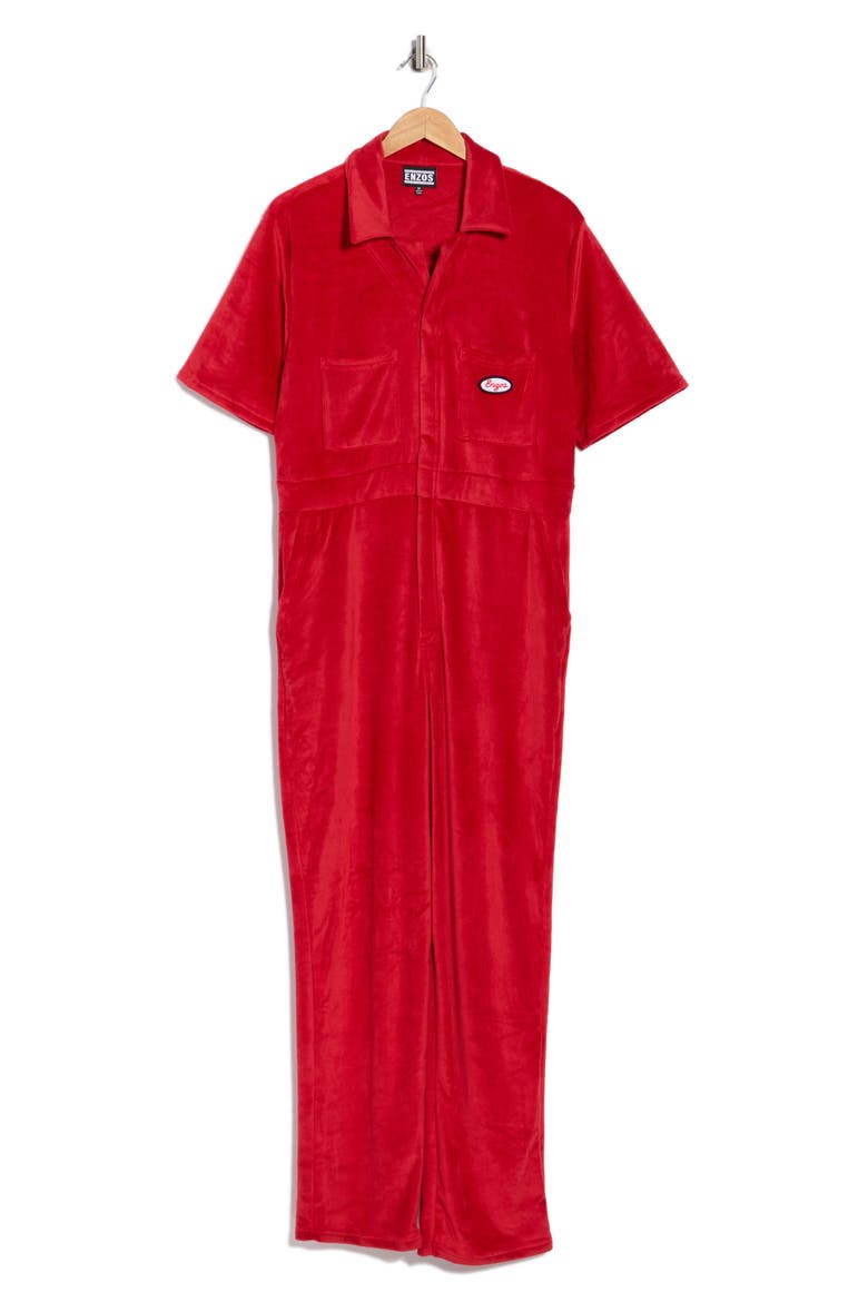 Short Sleeve Coveralls, Alternate, color, BARBADOS CHERRY