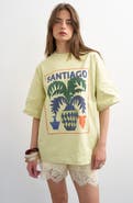 Topshop Santiago Oversize Graphic T-Shirt