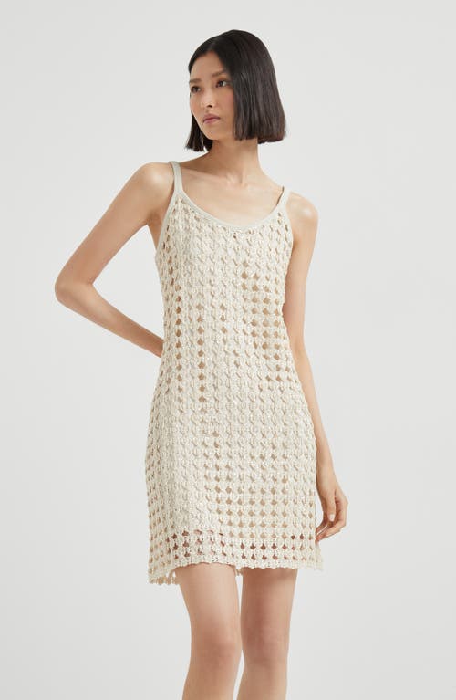 Brunello Cucinelli Dazzling Embroidery Dress In White