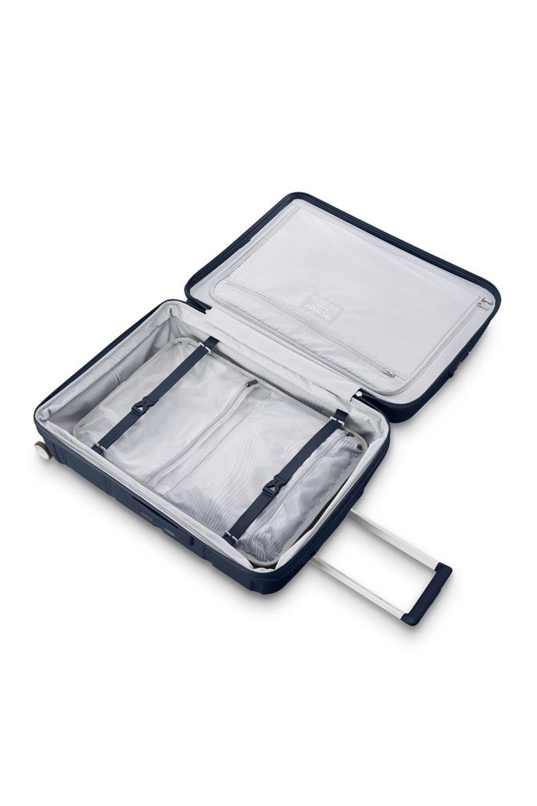 Outline Pro 24" Medium Checked Spinner Luggage, Alternate, color, Midnight Blue