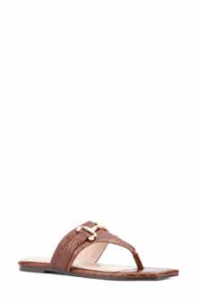 Fashion to Figure Saralyn Croc Embossed Sandal - Wide Width