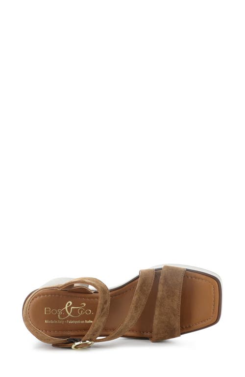 Bos. & Co. Veda Ankle Strap Platform Sandal