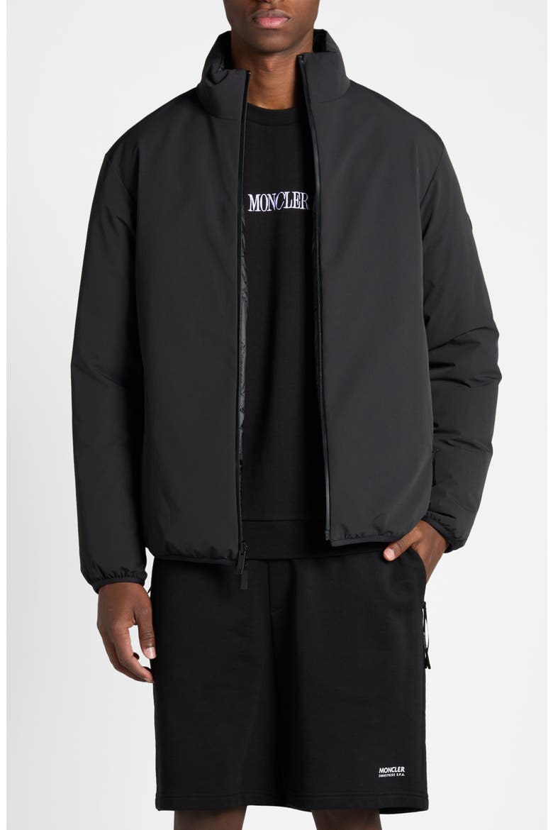 Larcher Reversible Water Repellent Down Jacket, Main, color, BLACK