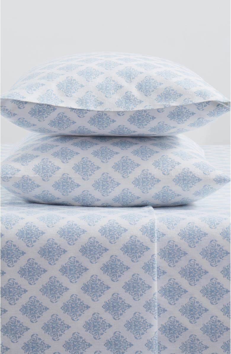 Tahari Alexa Medallion Print 4-Piece King Flannel Sheet Set, Alternate, color, 