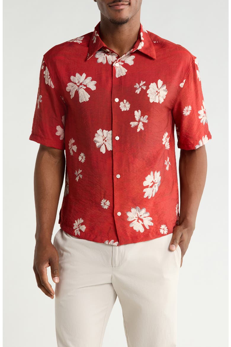 mens floral dress shirts short sleeve The Seaside Spritz - Short Sleeve Shirt
