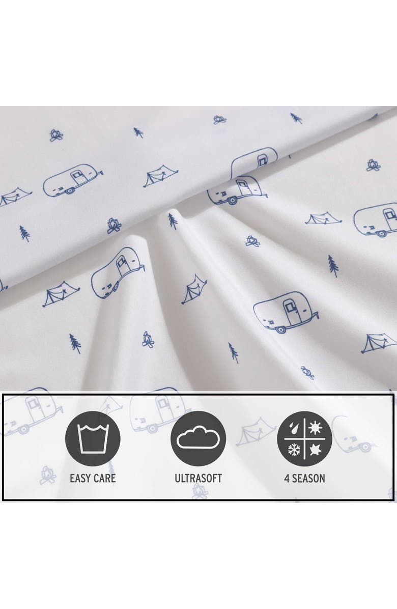 Eddie Bauer Travel Trailer Queen Sheet Set, Alternate, color, Blue