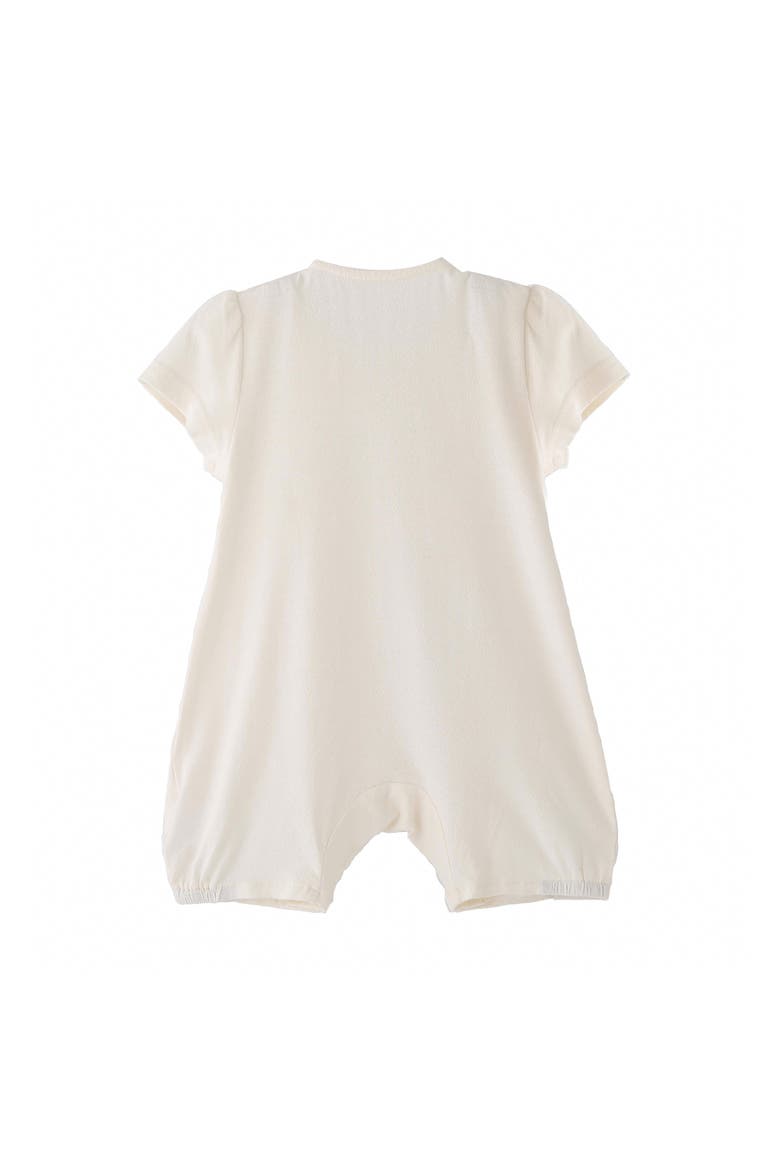 Lace Collar Romper, Alternate, color, Ivory