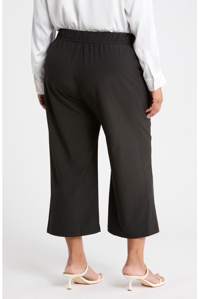 Wide Leg Cropped Pants, Alternate, color, BLACK