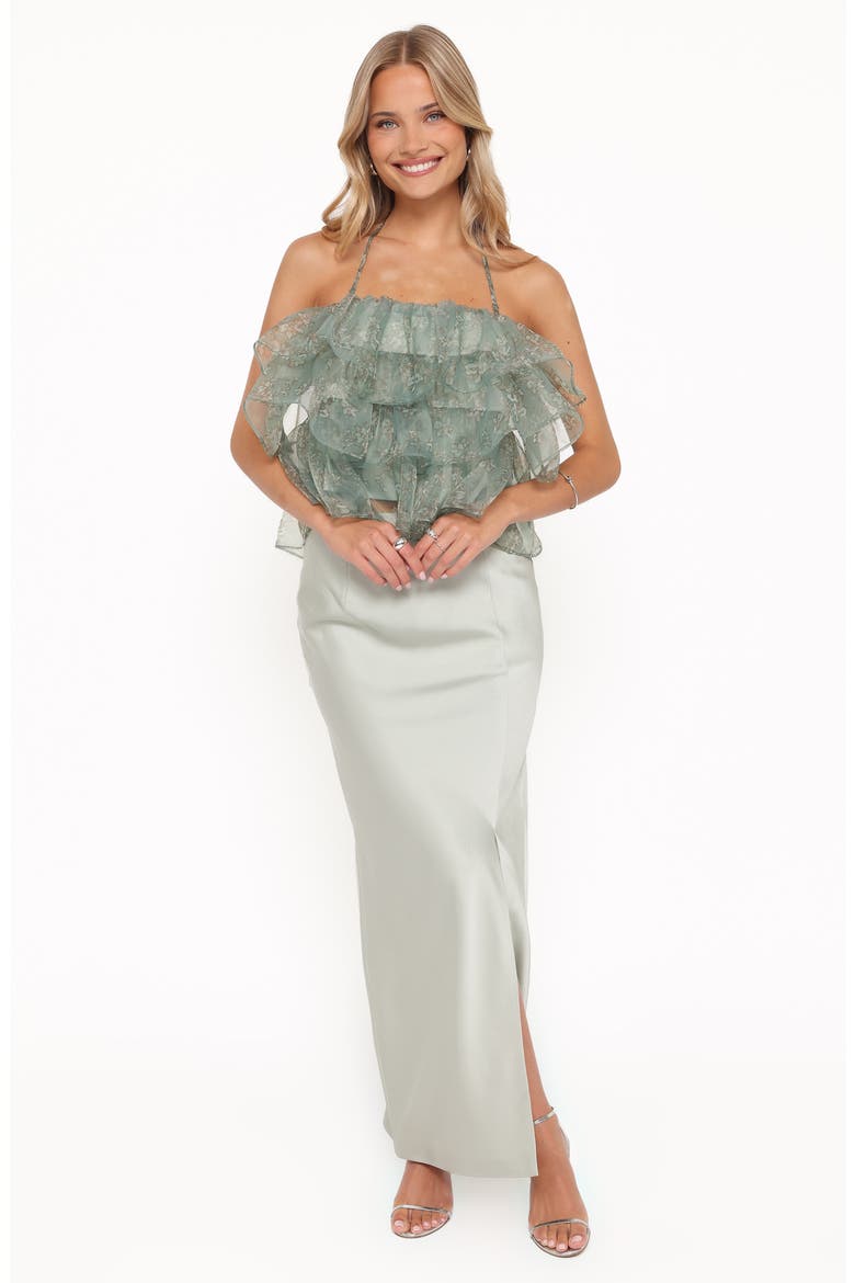 Viviana Fitted Column Skirt, Alternate, color, MINT GREEN