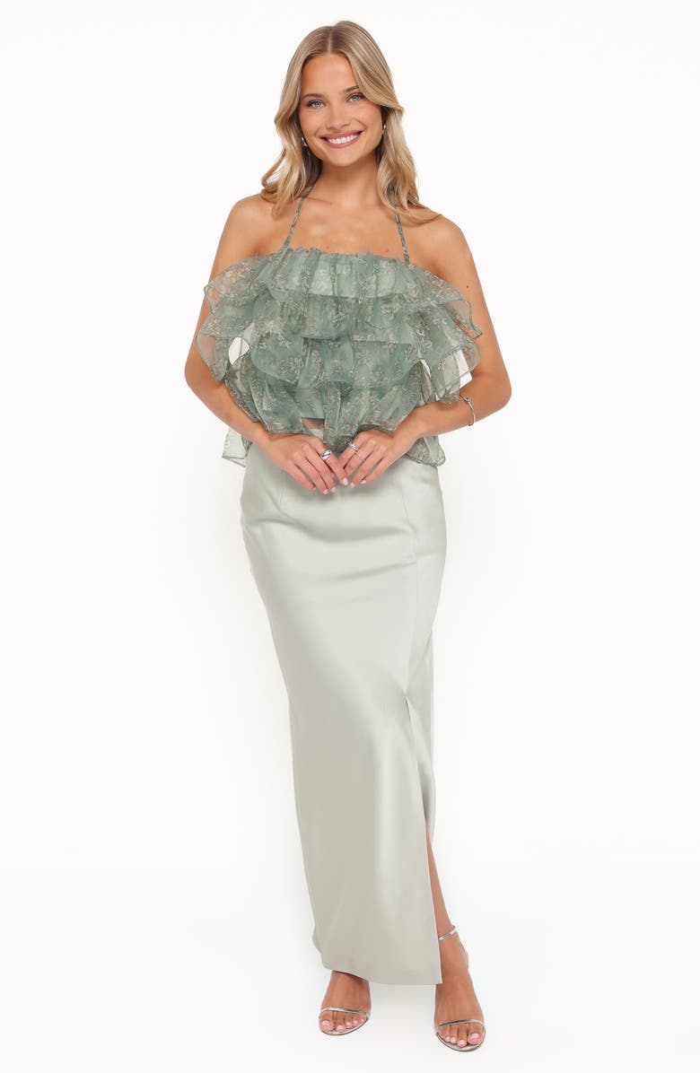 Petal & Pup Viviana Fitted Column Skirt, Alternate, color, Mint Green