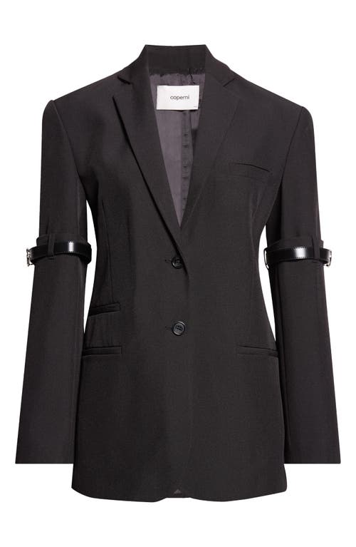Coperni Logo Belted Blazer In Brown