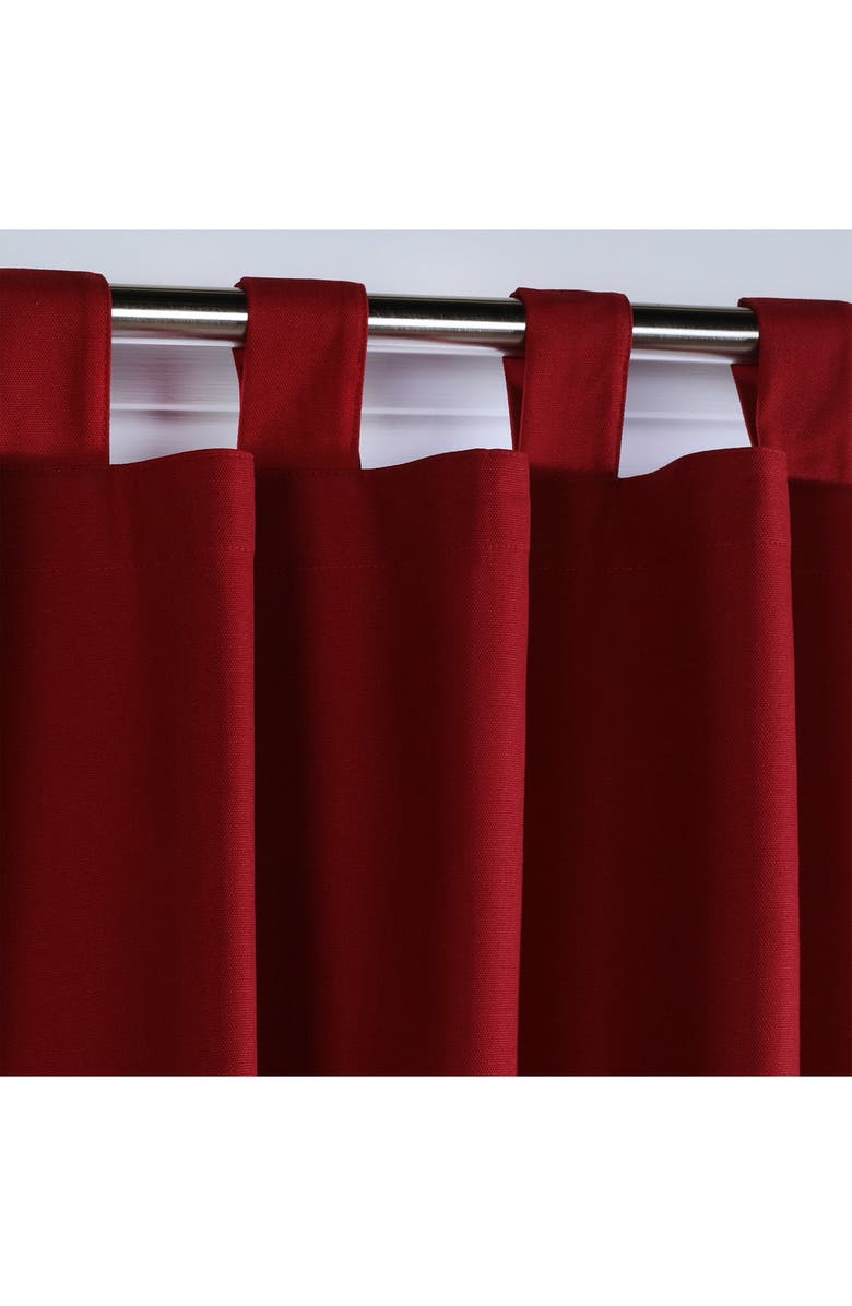 Outdoor Decor by Commonwealth Indoor Cotton Panel Curtain, Alternate, color, Burgundy