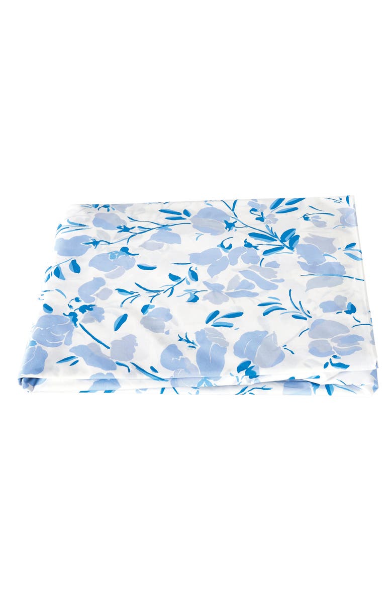 Matouk Alexandra Fitted Sheet, Main, color, Sky