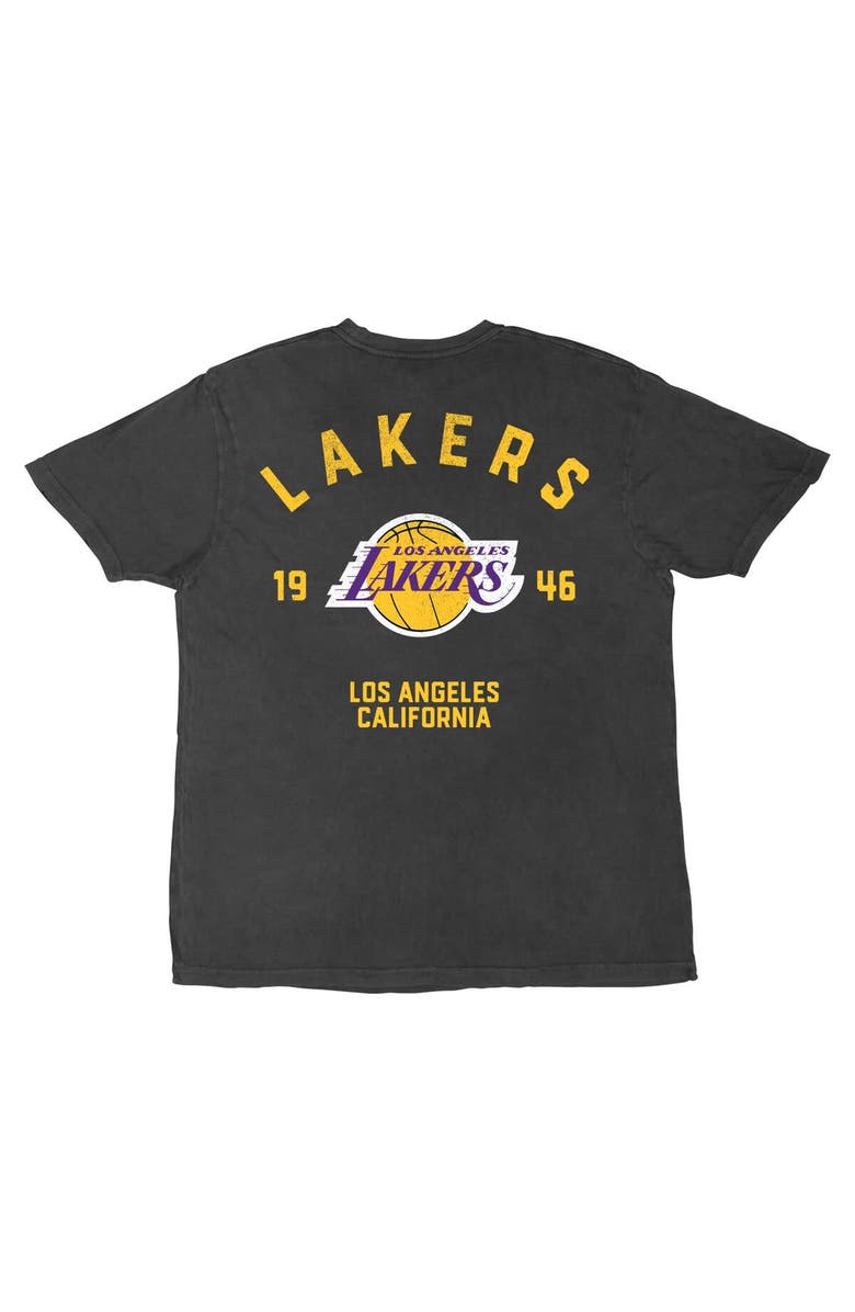Stadium Essentials Men's Stadium Essentials  Charcoal Los Angeles Lakers Get Back Oversized Vintage T-Shirt, Alternate, color, 