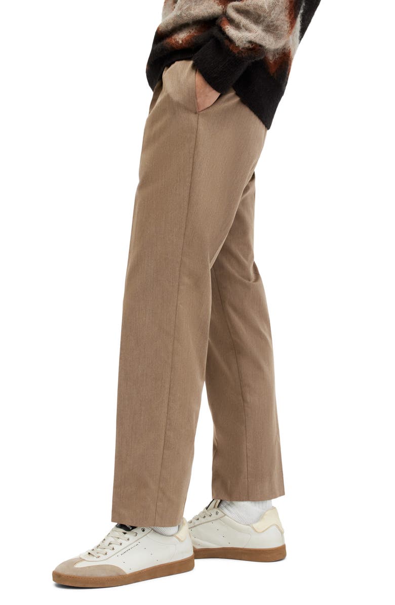 AllSaints Santee Pleated Front Pants, Alternate, color, Military Green