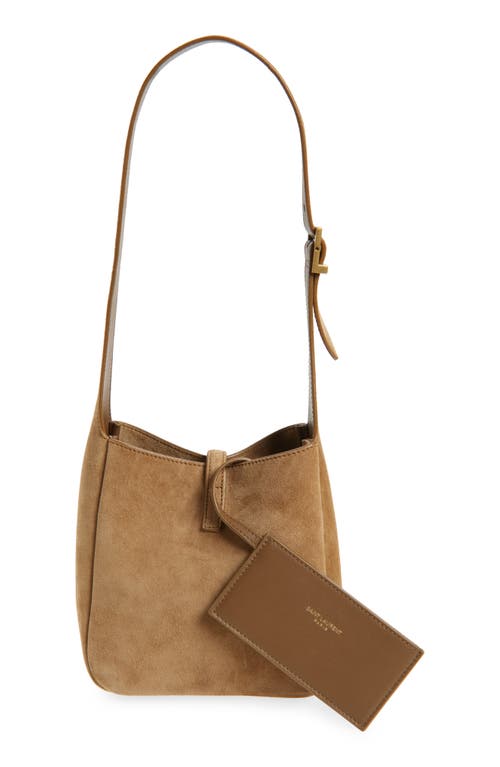 Saint Laurent Mini Le 5 À 7 Suede Shoulder Bag