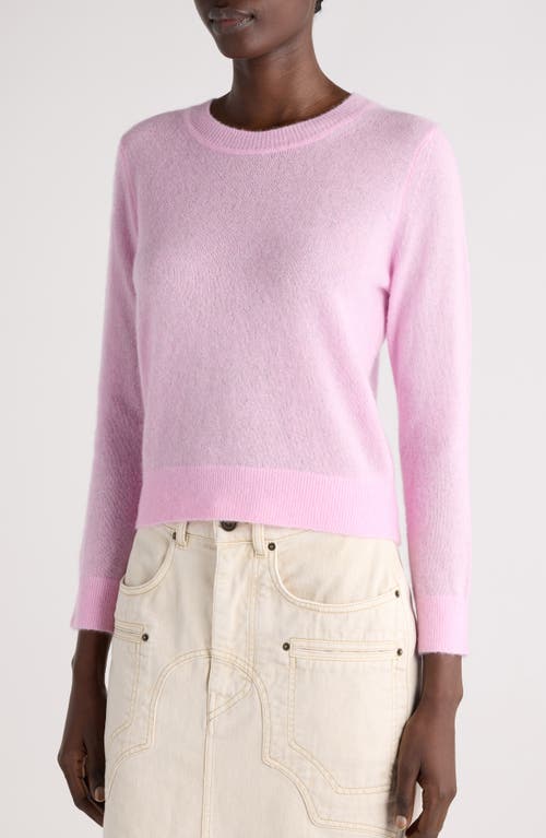 Isabel Marant Leonor Silk, Baby Alpaca & Cashmere Sweater In Light Pink