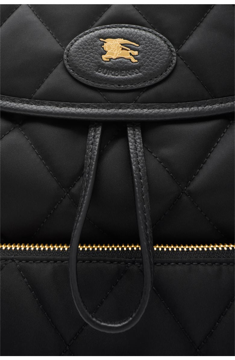 Burberry Horseshoe Backpack, Alternate, color, Black
