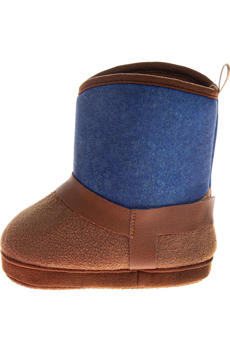 Sesame Street<sup>®</sup> Sesame Street Oscar, Cookie, and Big Bird Kids' Booties, Alternate, color, Brown Denim