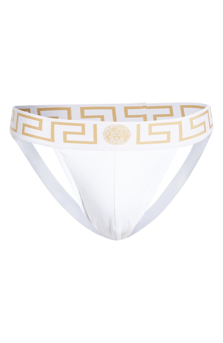 Versace Greca Border Jockstrap, Alternate, color,