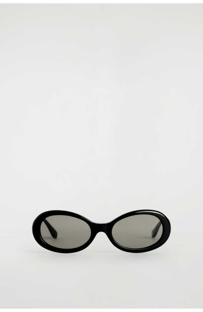 COS Oval Sunglasses, Alternate, color, Black
