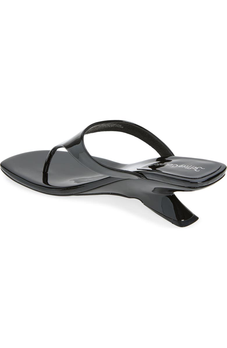 Jeffrey Campbell Medellin Wedge Flip Flop, Alternate, color, Black Patent
