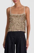 Alice + Olivia Nicolette Sequin Camisole