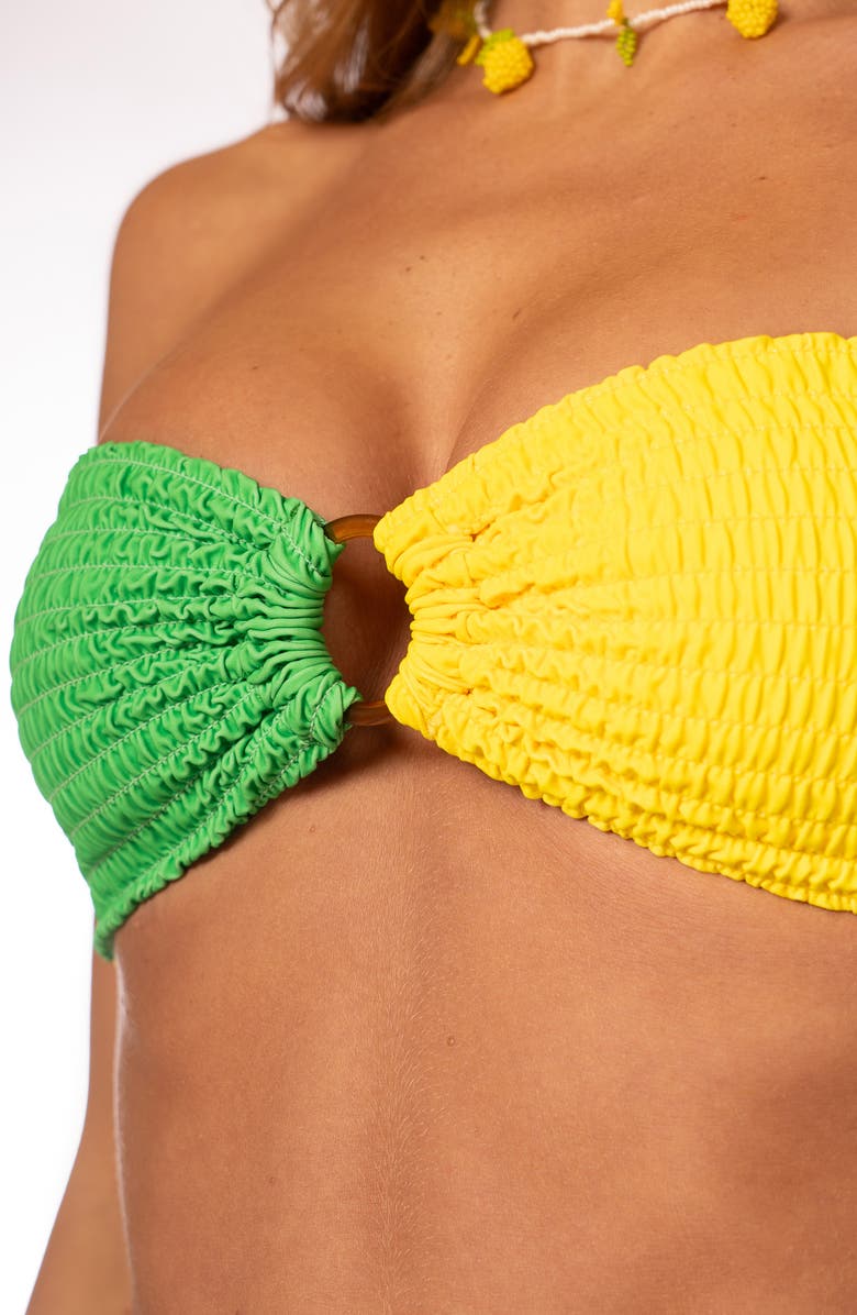 Maaji Cally Reversible Bikini Top, Alternate, color, Yellow