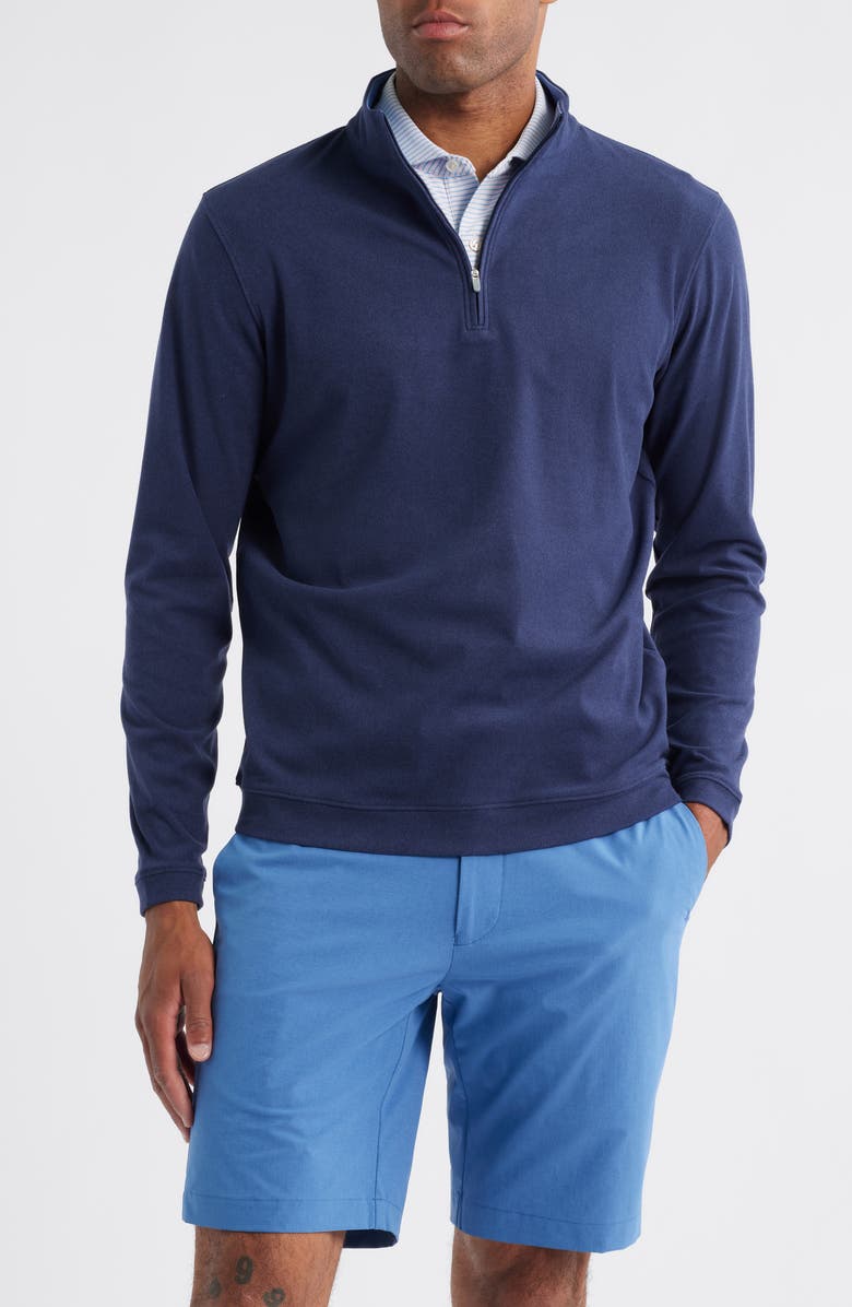 Peter Millar ArdentAir Performance Quarter-Zip Pullover, Main, color, Navy