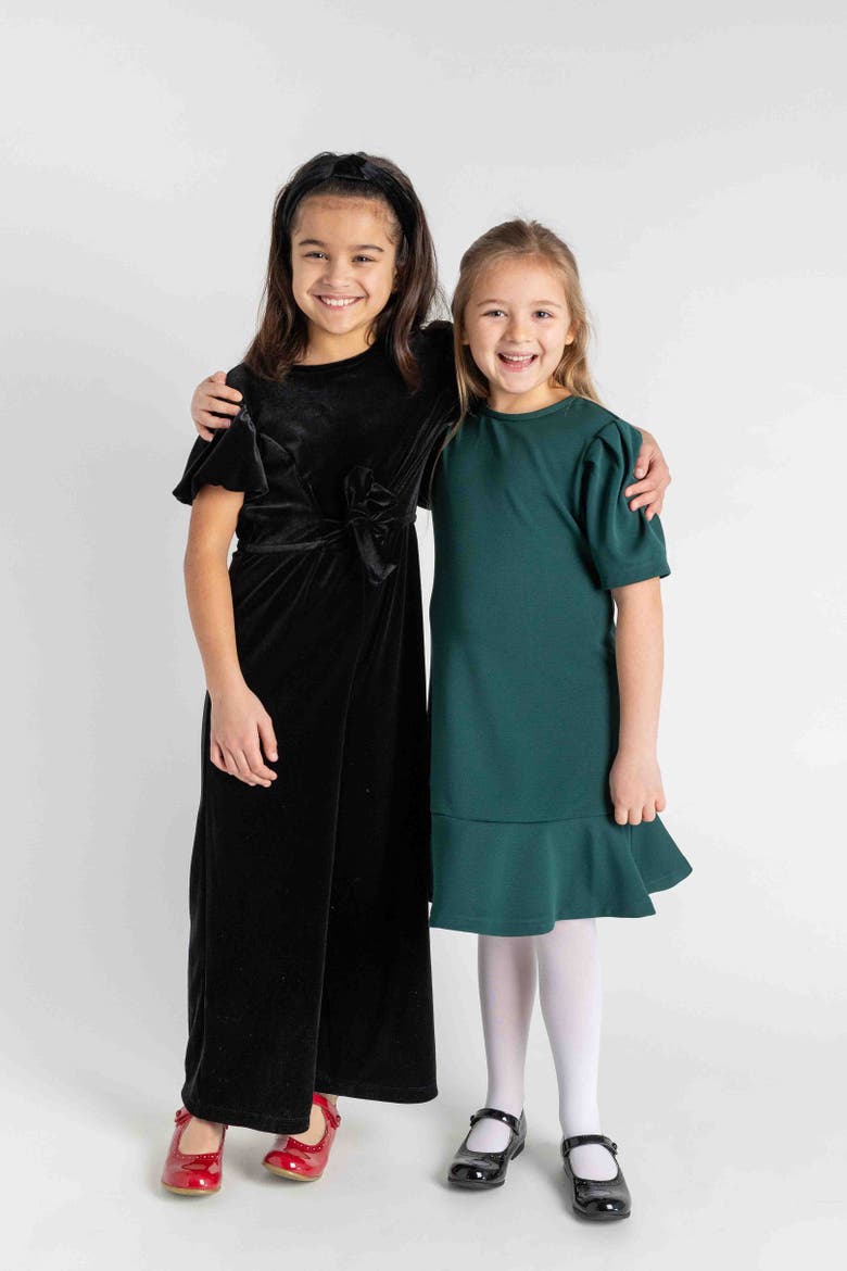 Ottoman Knit Dress, Alternate, color, Dark Green